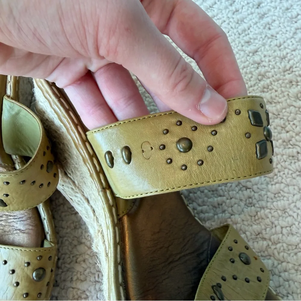 Nuture Wildflower Studded Wedge Sandals Earthy Boho Hippie